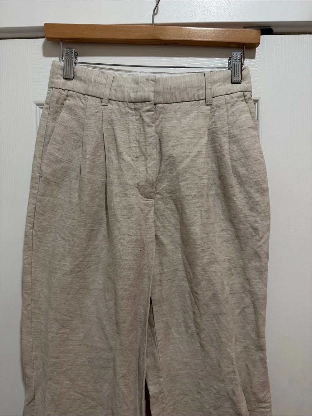 Aritzia The Effortless Linen Blend Trousers Size 2